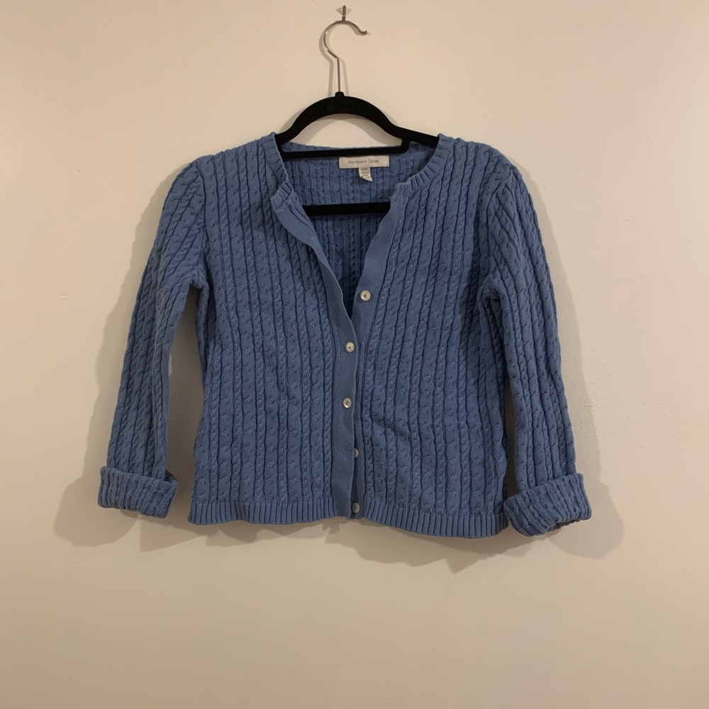 Vintage Blue Cotton Cardigan